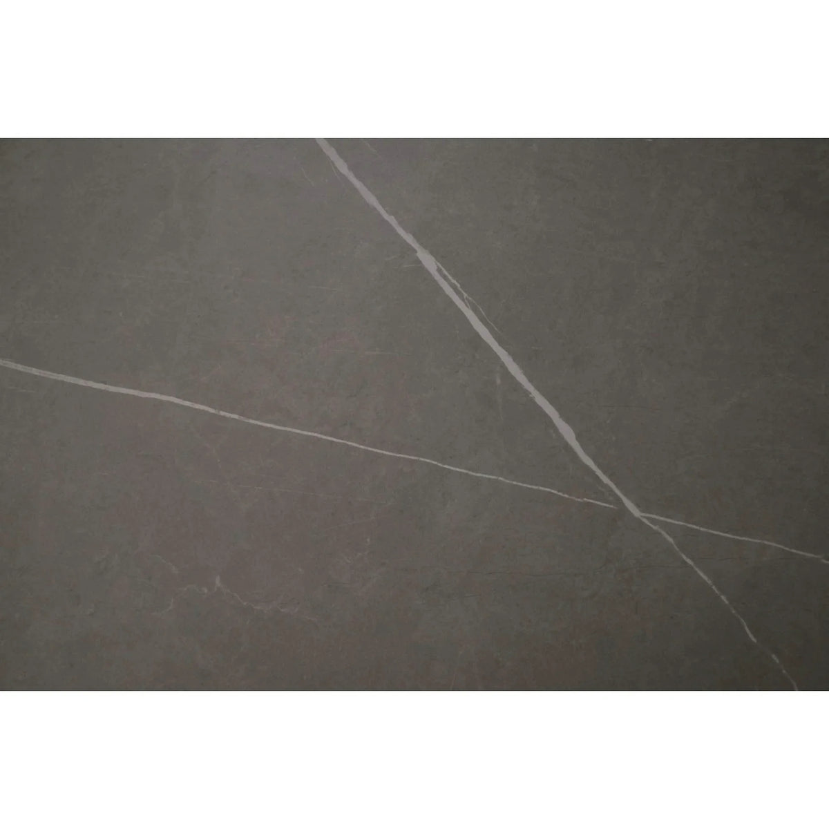 Masa extensibila ARES, gri cu efect de marmura/negru, ceramica/metal, 120/150x85x76 cm
