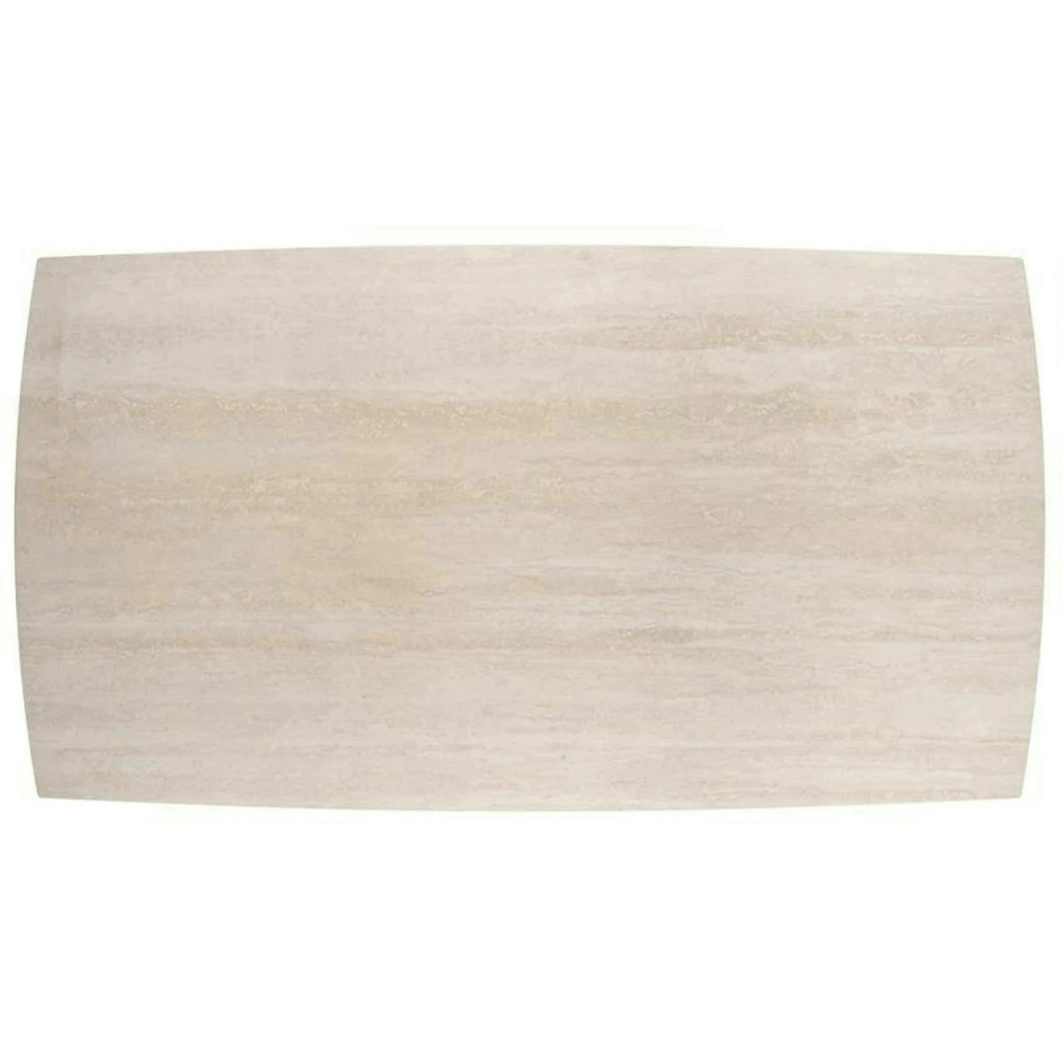 Masa extensibila ARMANI, travertin cu efect de marmura/casmir, piatra sinterizata/otel, 165-241x90x77 cm