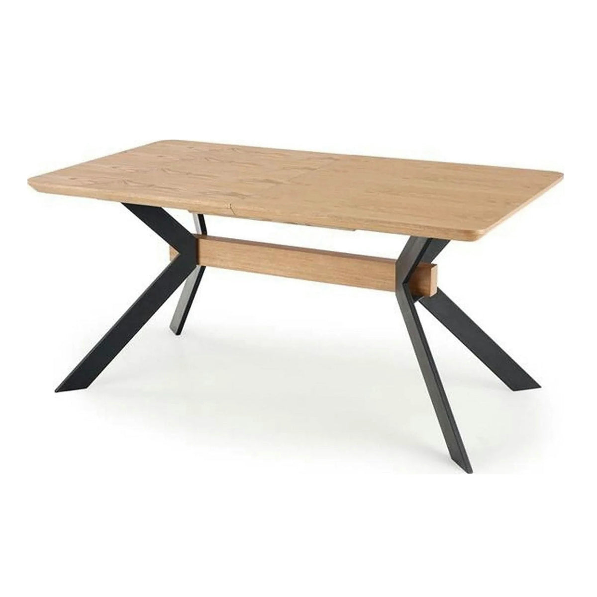 Masa extensibila BACARDI, stejar sonoma/negru, 160/220x90x76 cm