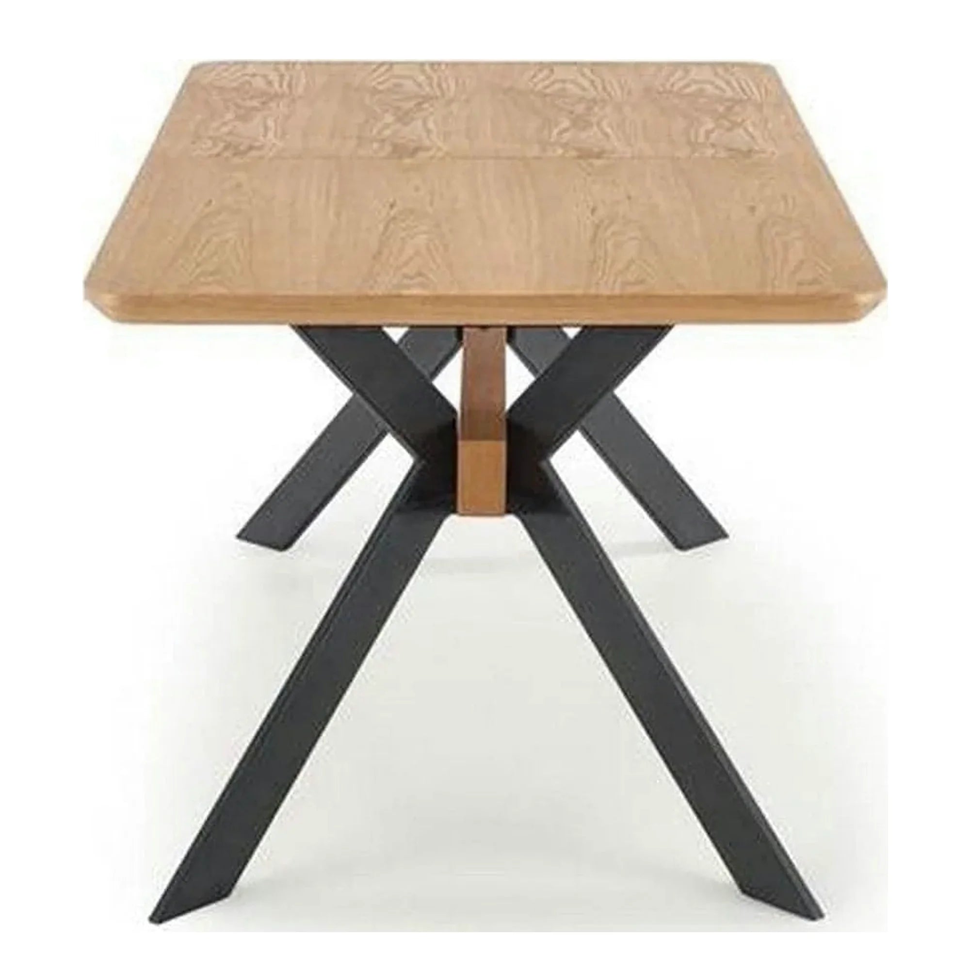 Masa extensibila BACARDI, stejar sonoma/negru, 160/220x90x76 cm