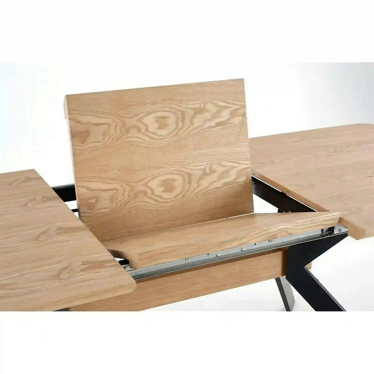 Masa extensibila BACARDI, stejar sonoma/negru, 160/220x90x76 cm