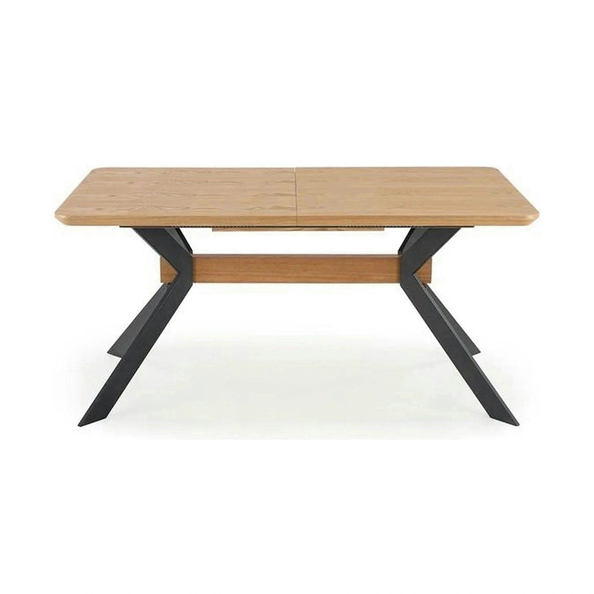 Masa extensibila BACARDI, stejar sonoma/negru, 160/220x90x76 cm