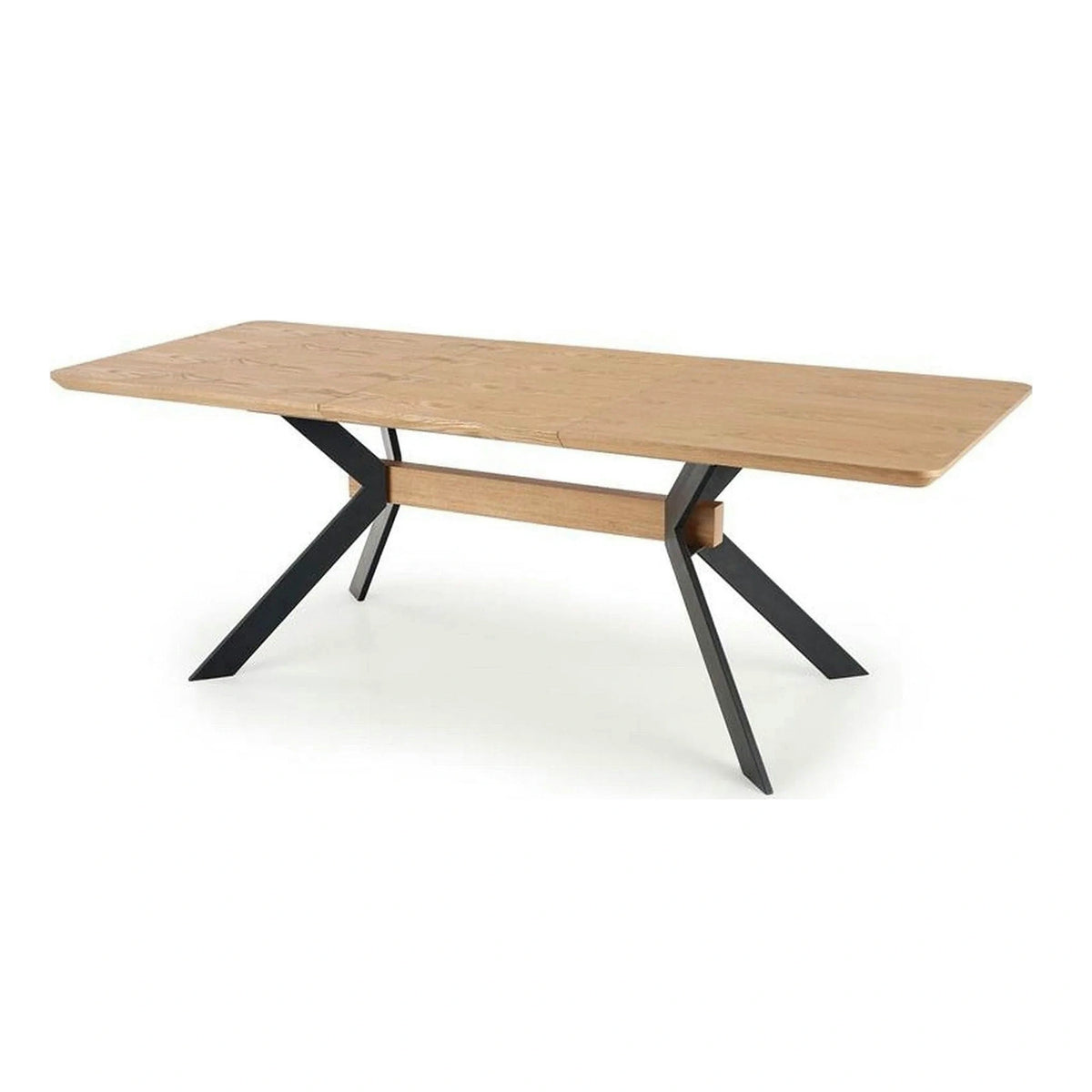 Masa extensibila BACARDI, stejar sonoma/negru, 160/220x90x76 cm