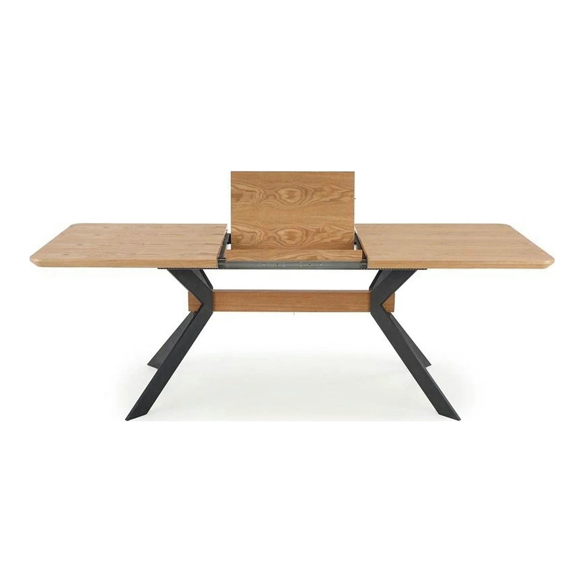 Masa extensibila BACARDI, stejar sonoma/negru, 160/220x90x76 cm