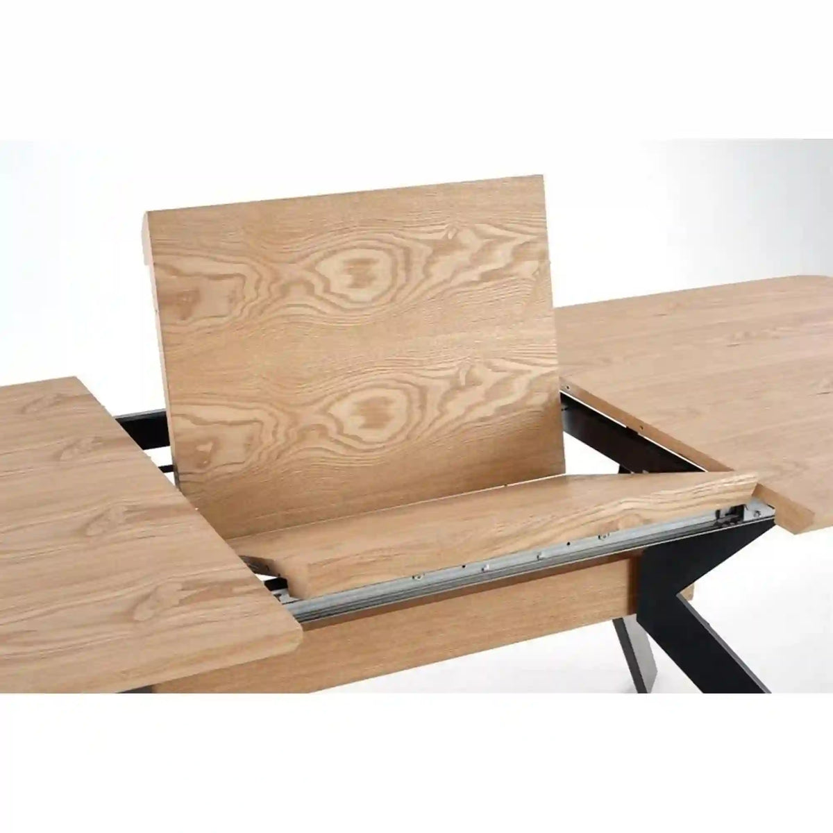 Masa extensibila BACARDI, stejar sonoma/negru, 160/220x90x76 cm