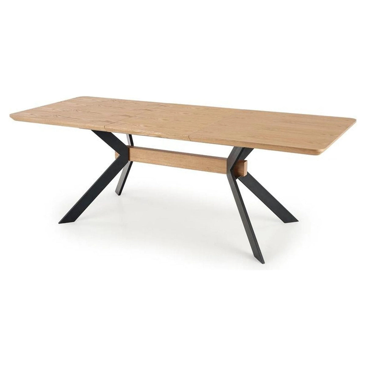 Masa extensibila BACARDI, stejar sonoma/negru, 160/220x90x76 cm