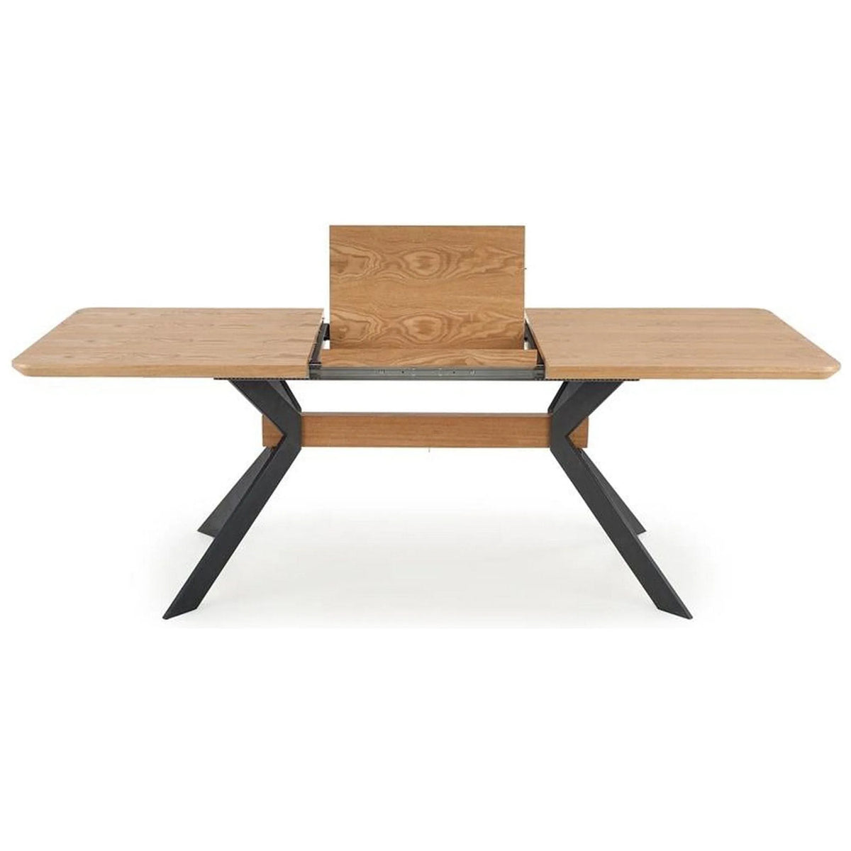 Masa extensibila BACARDI, stejar sonoma/negru, 160/220x90x76 cm