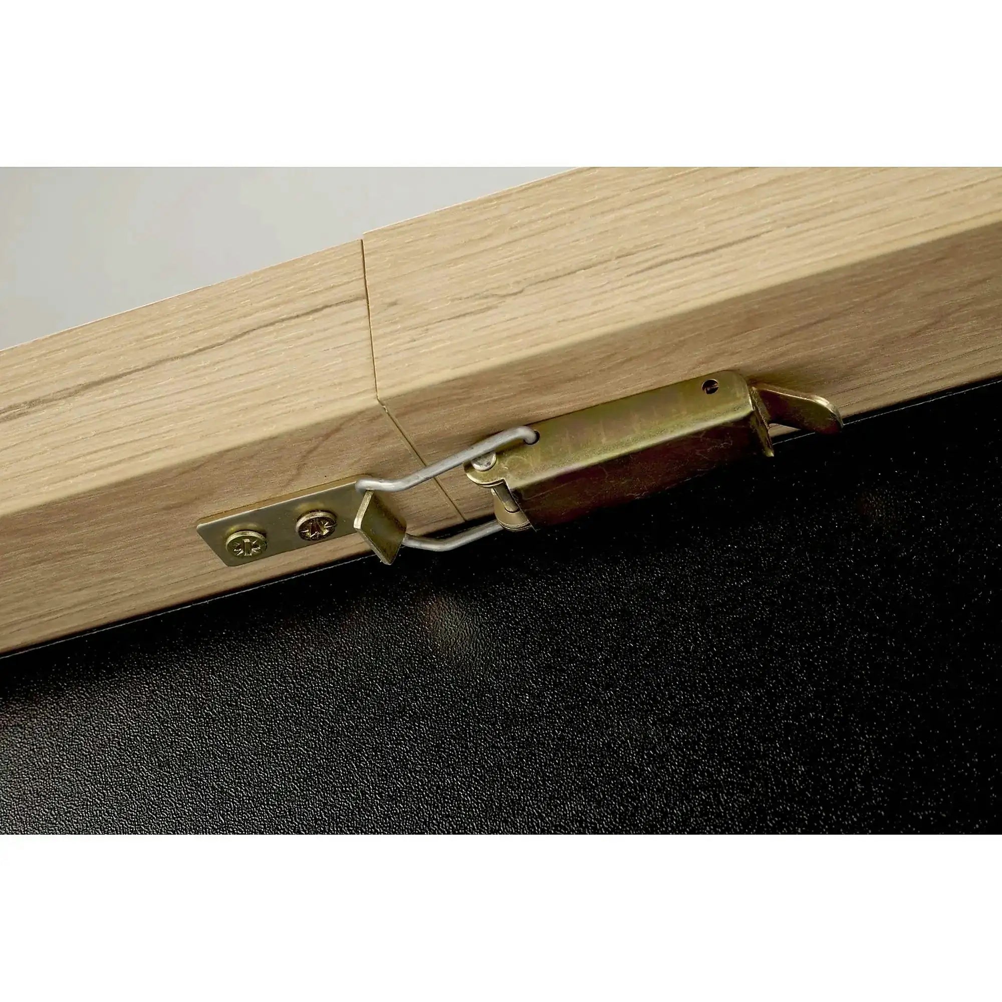 Masa extensibila BAGIO, stejar/negru, PAL laminat, 120/160x80x77 cm