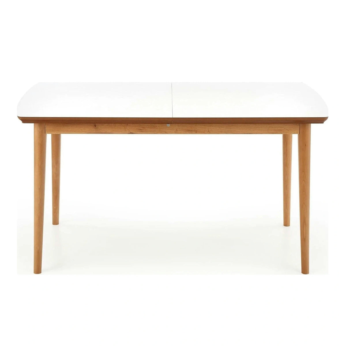 Masa extensibila BARRET, alb/stejar, 90/190x80x75 cm