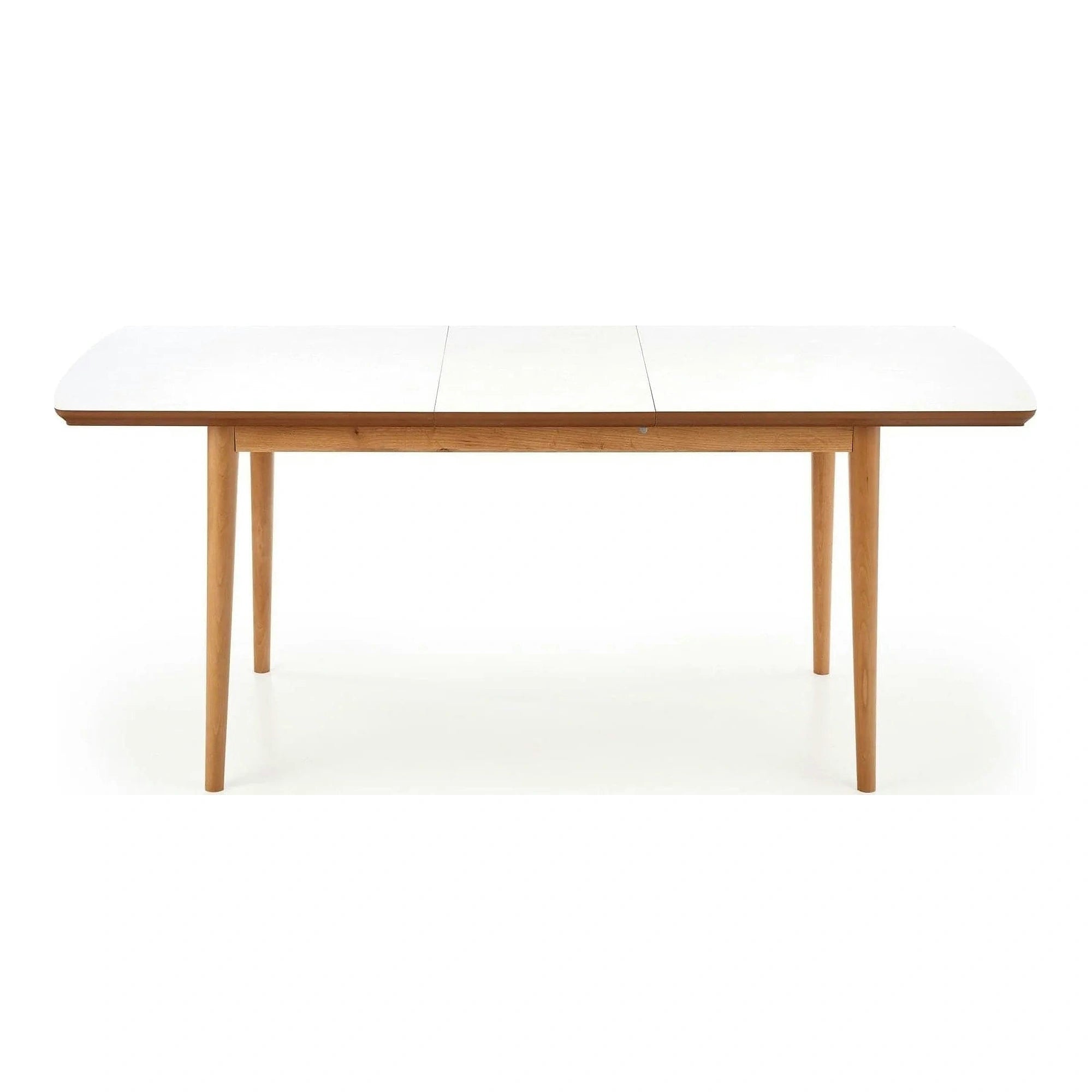 Masa extensibila BARRET, alb/stejar, 90/190x80x75 cm