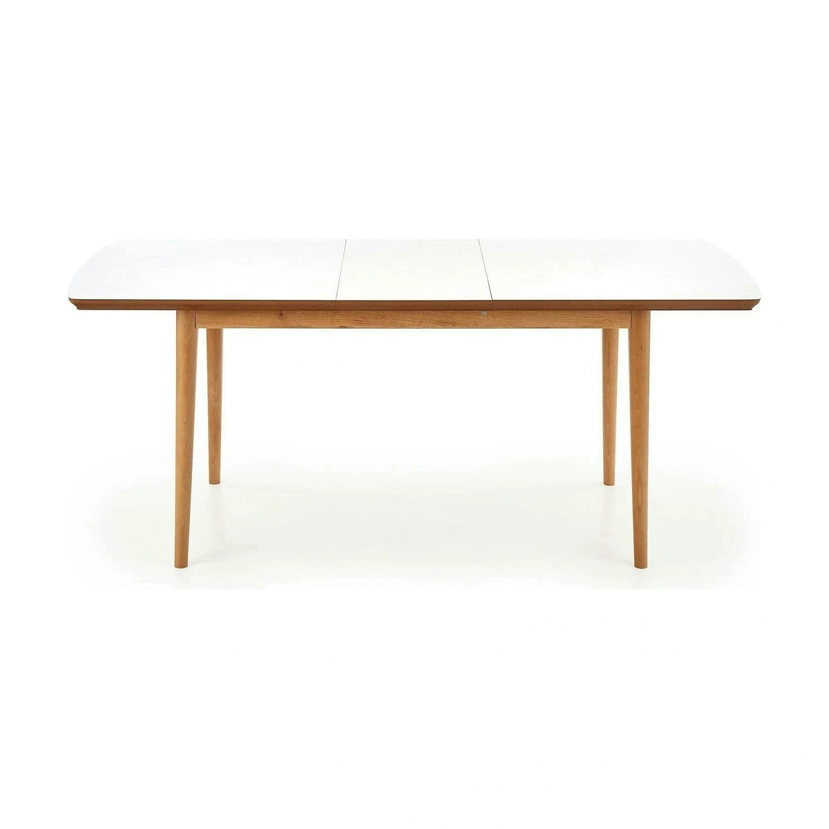 Masa extensibila BARRET, alb/stejar, 90/190x80x75 cm