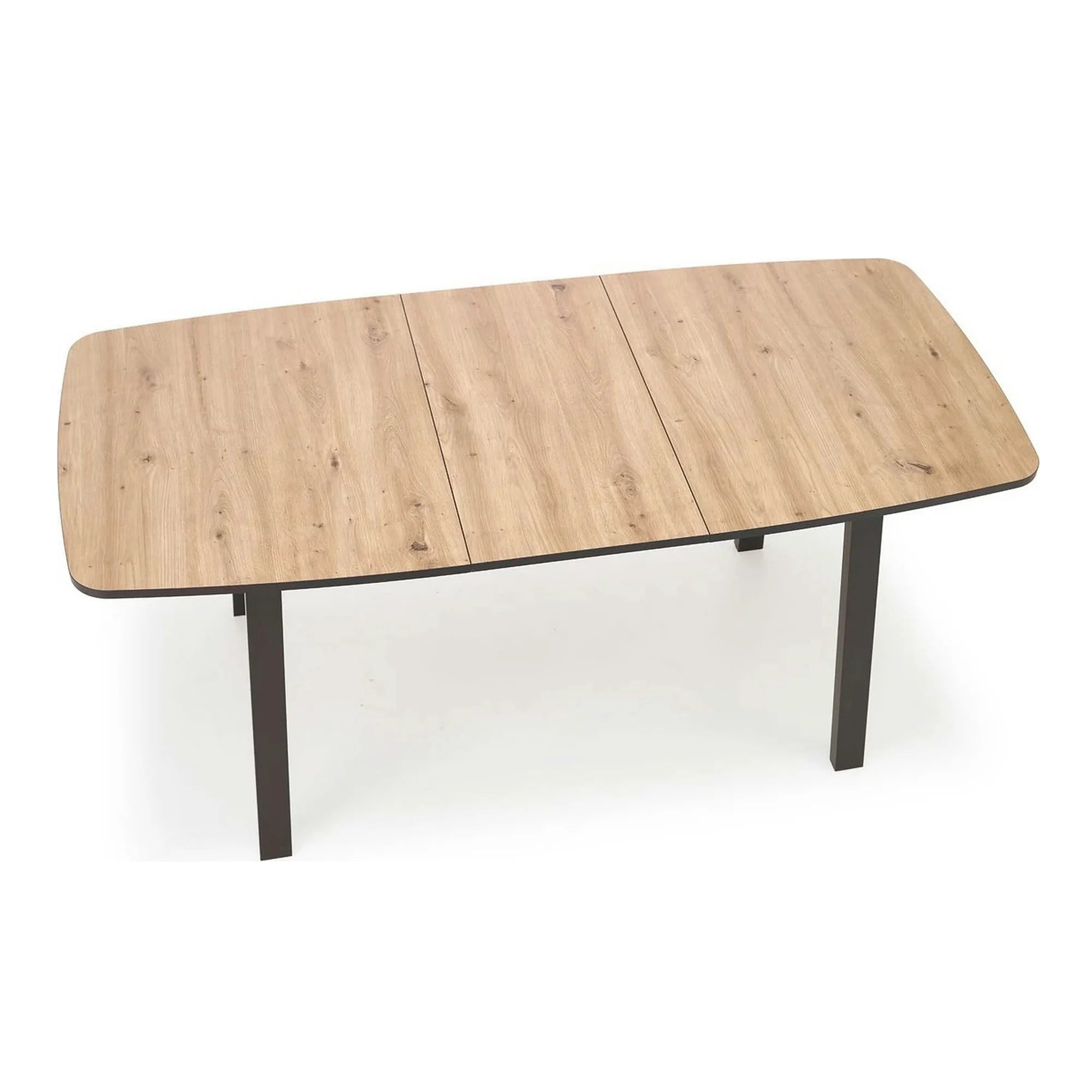 Masa extensibila BARRIL, stejar artisan/negru, 130/170x80x72 cm
