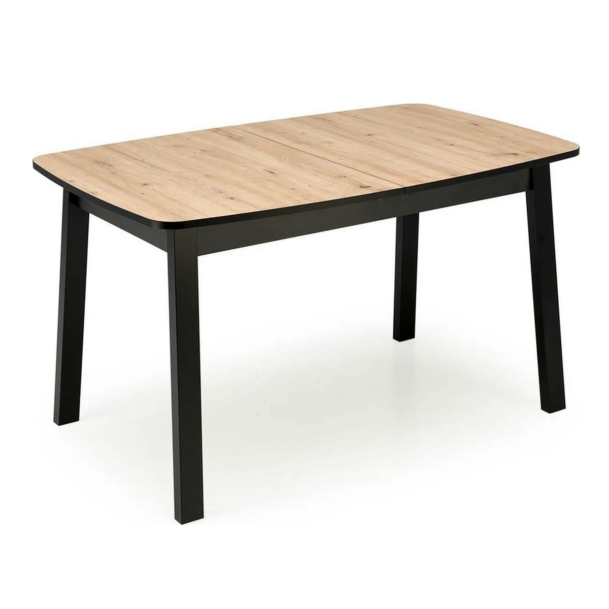 Masa extensibila BARRIL, stejar artisan/negru, 130/170x80x72 cm