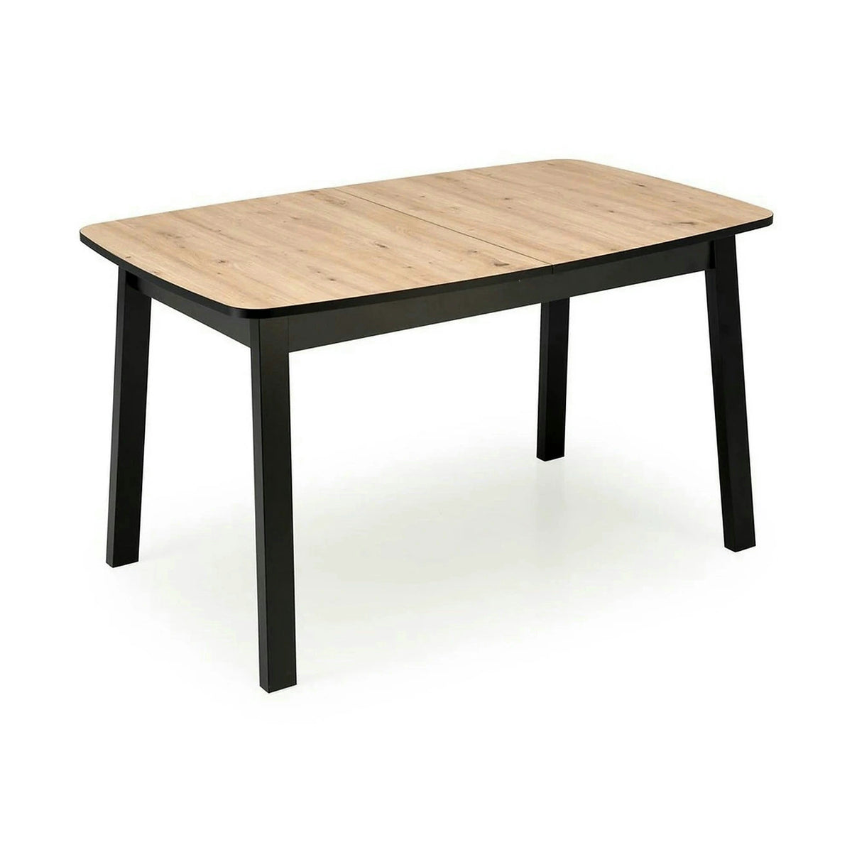 Masa extensibila BARRIL, stejar artisan/negru, 130/170x80x72 cm
