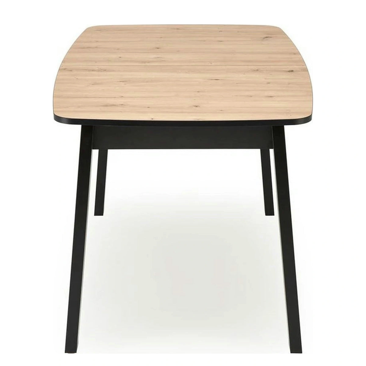Masa extensibila BARRIL, stejar artisan/negru, 130/170x80x72 cm