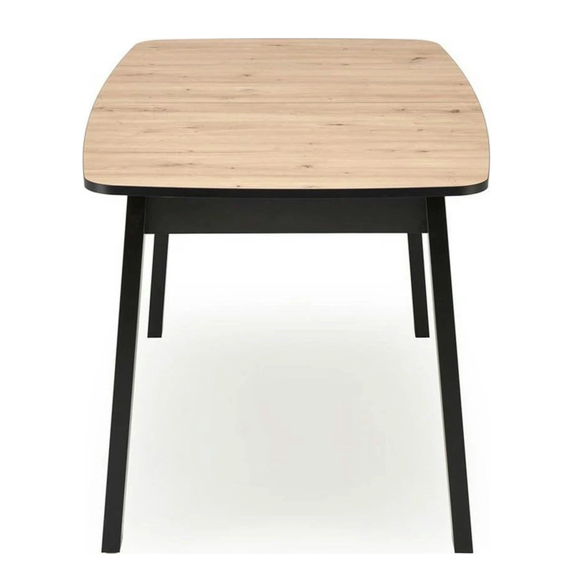Masa extensibila BARRIL, stejar artisan/negru, 130/170x80x72 cm