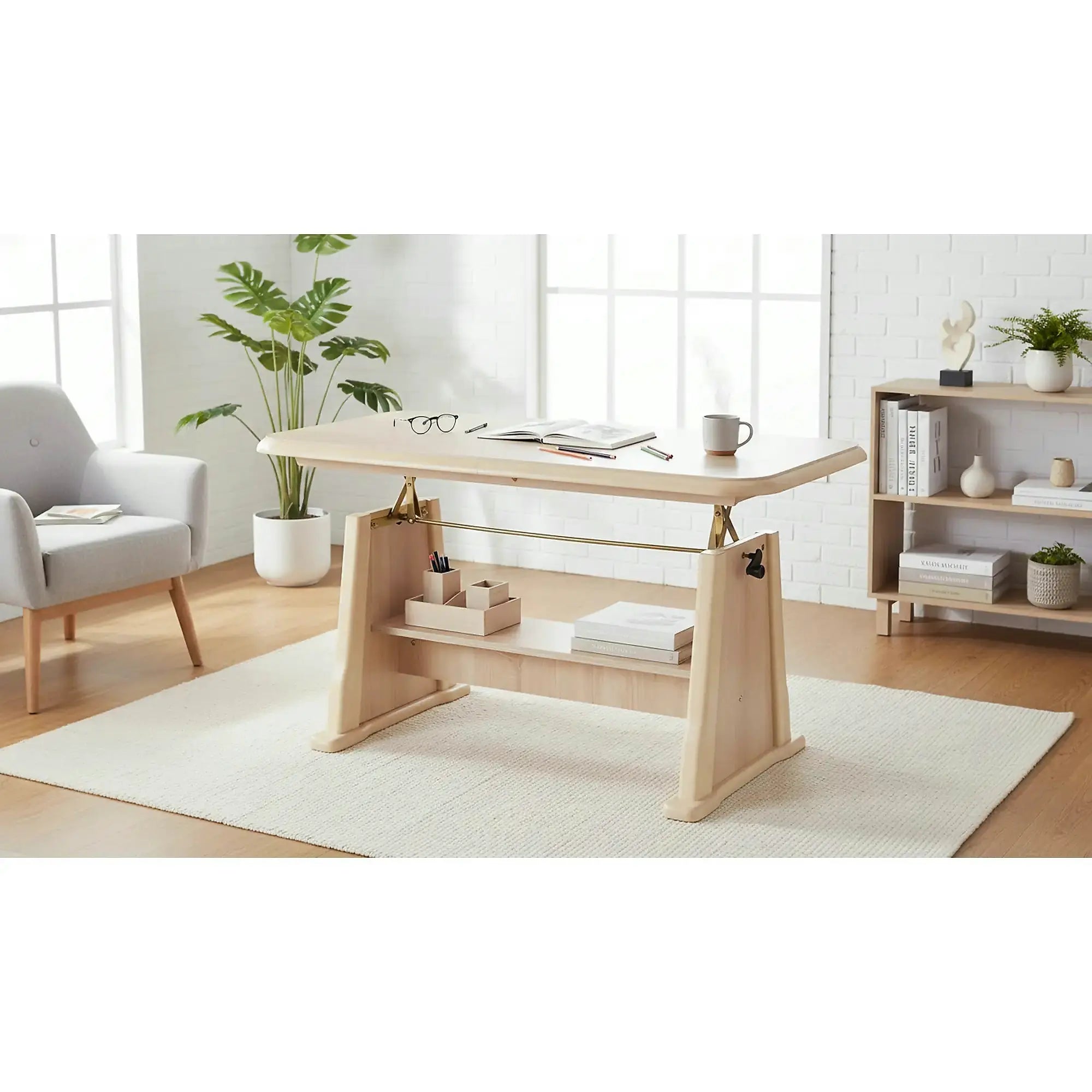 Masa extensibila BEATA, stejar sonoma, lemn de fag, 130/170x67x60/77 cm