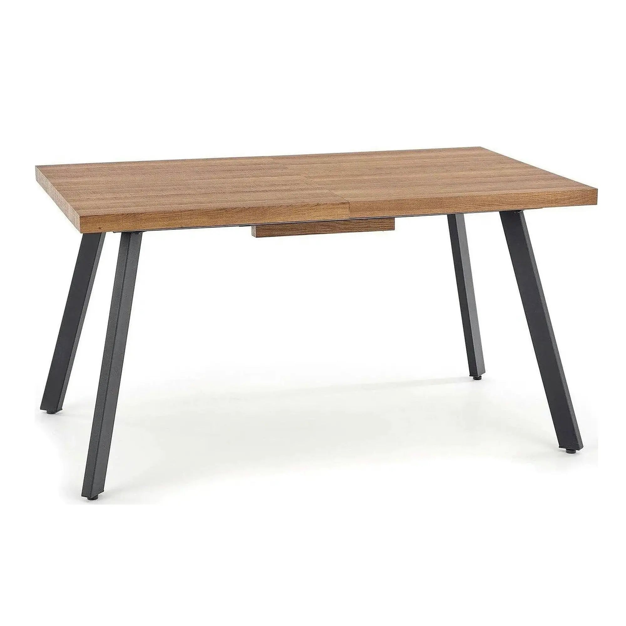 Masa extensibila BERLIN, stejar/negru, 140/180x85x76 cm