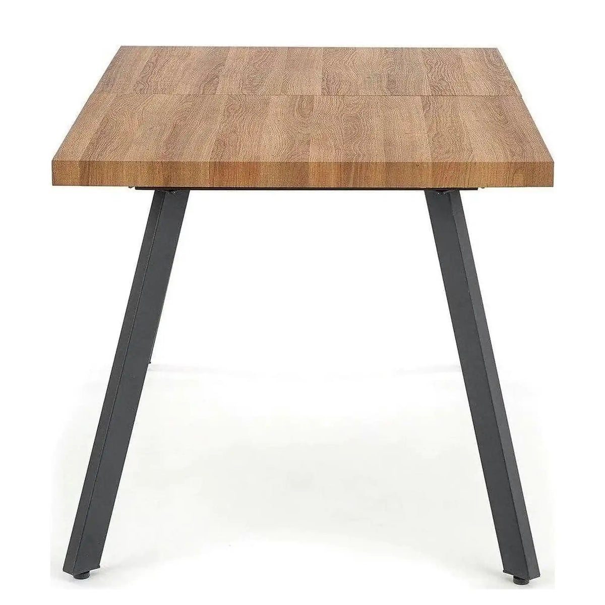 Masa extensibila BERLIN, stejar/negru, 140/180x85x76 cm