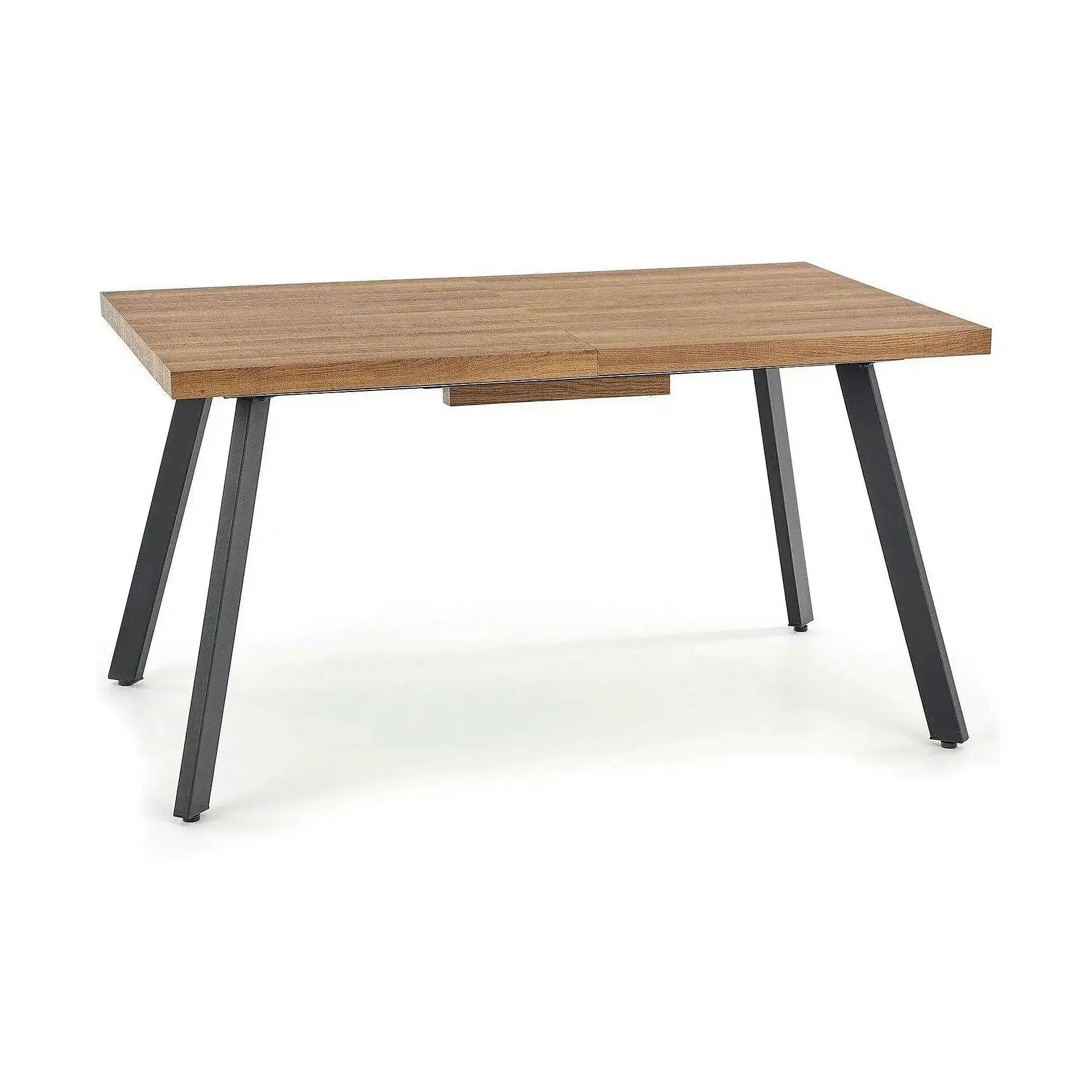 Masa extensibila BERLIN, stejar/negru, 140/180x85x76 cm