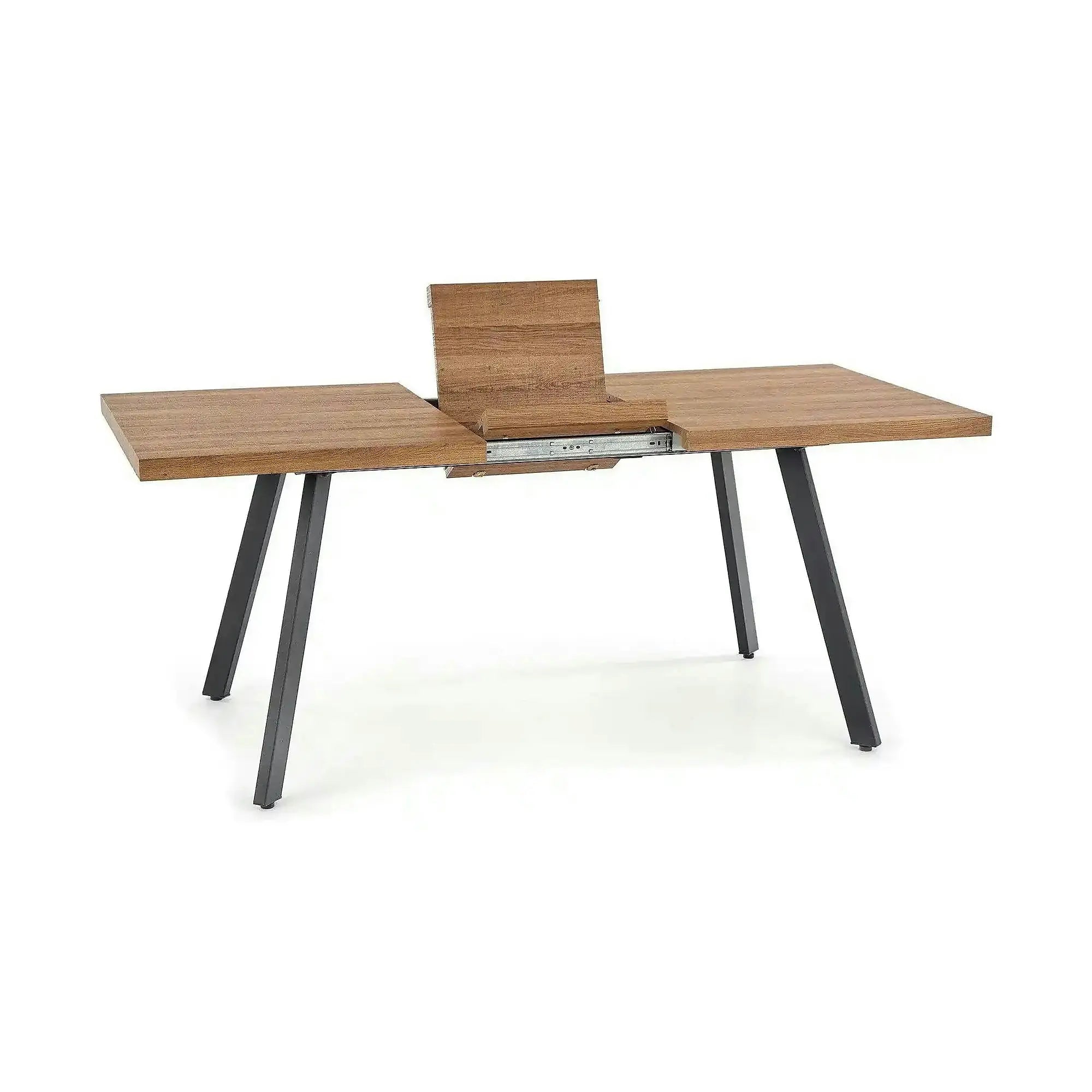 Masa extensibila BERLIN, stejar/negru, 140/180x85x76 cm