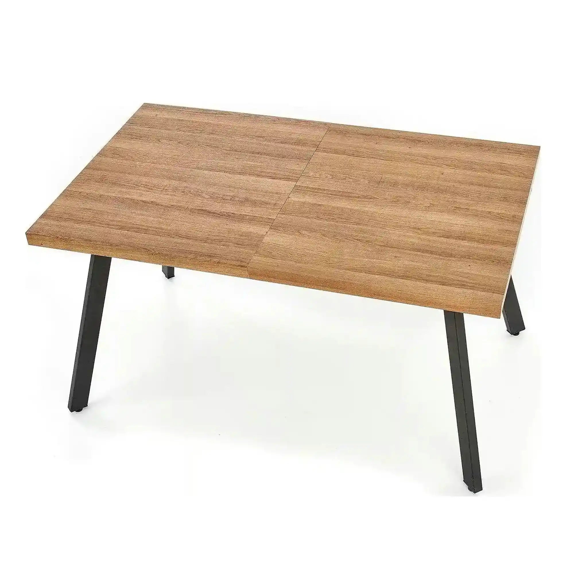 Masa extensibila BERLIN, stejar/negru, 140/180x85x76 cm