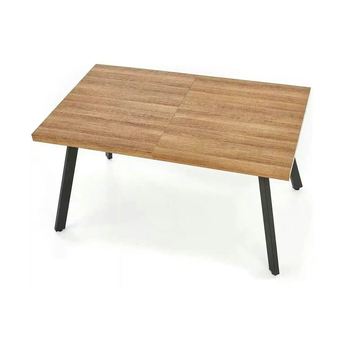 Masa extensibila BERLIN, stejar/negru, 140/180x85x76 cm