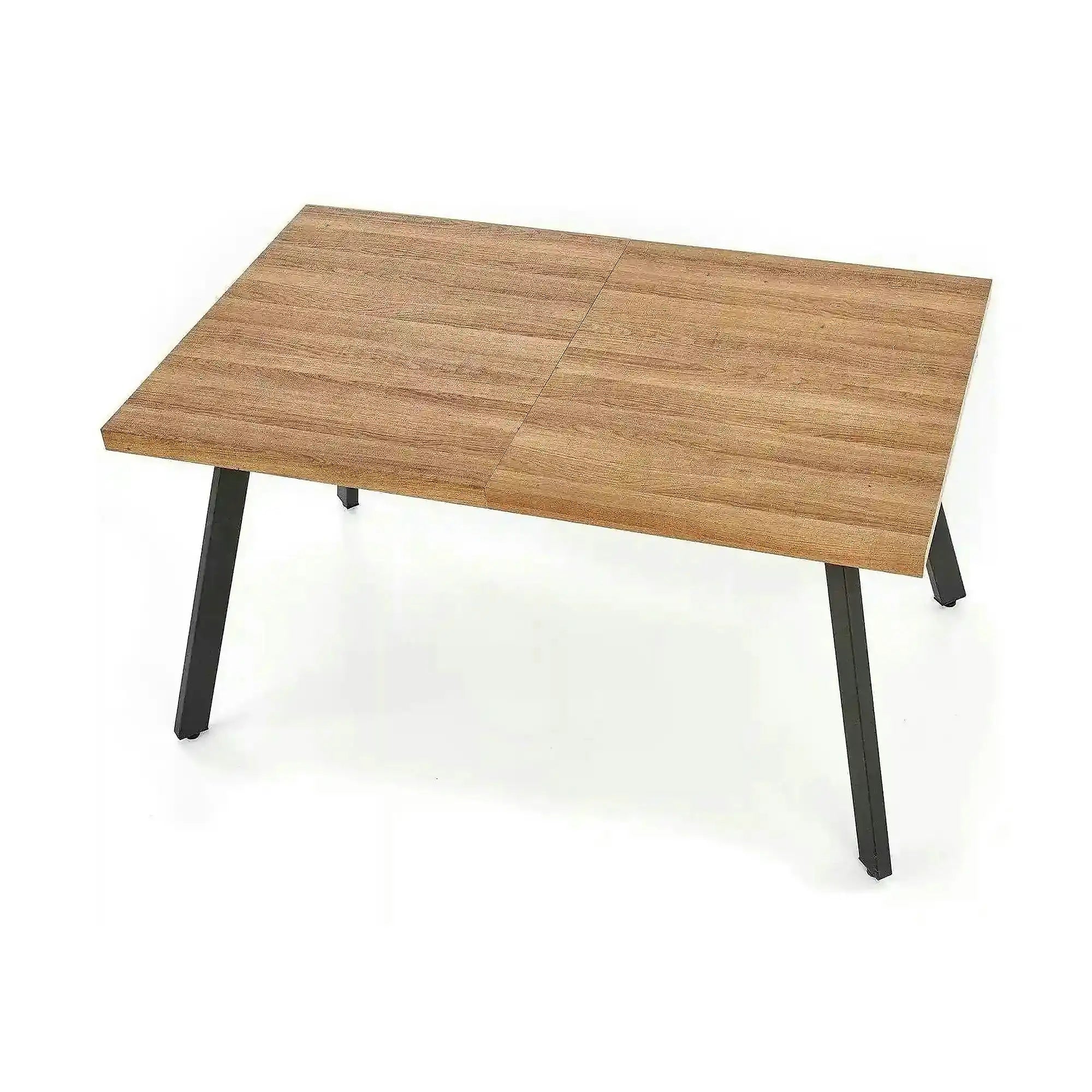 Masa extensibila BERLIN, stejar/negru, 140/180x85x76 cm