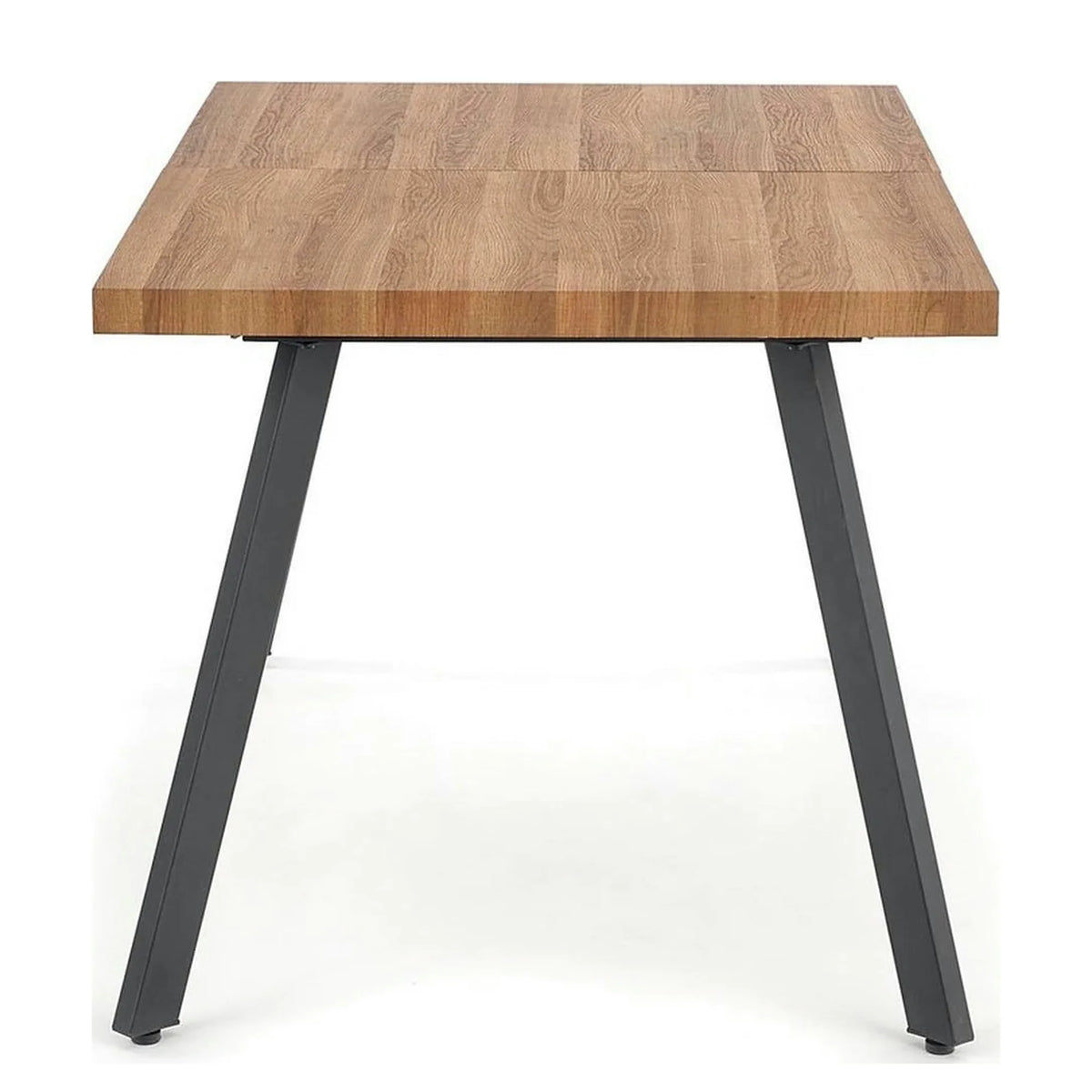 Masa extensibila BERLIN, stejar/negru, 140/180x85x76 cm