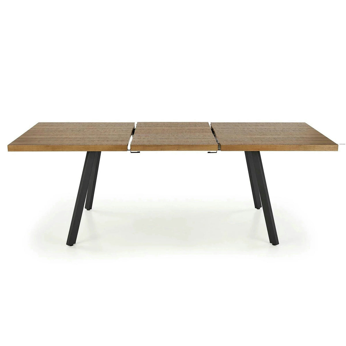 Masa extensibila BERLIN, stejar/negru, 160/220x90x76 cm