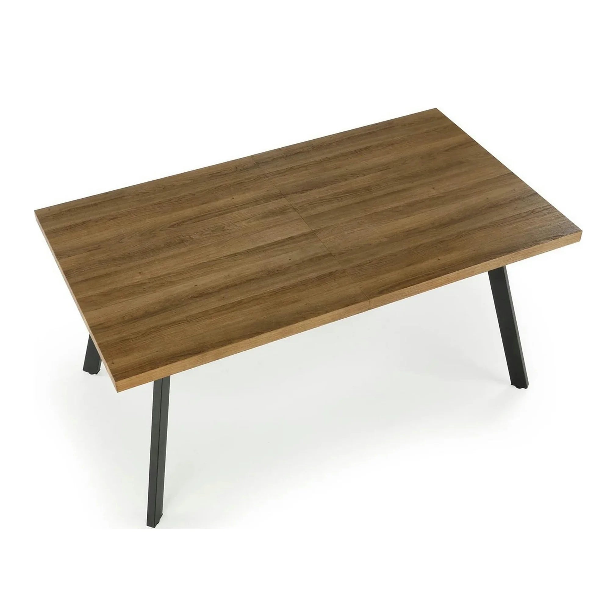Masa extensibila BERLIN, stejar/negru, 160/220x90x76 cm