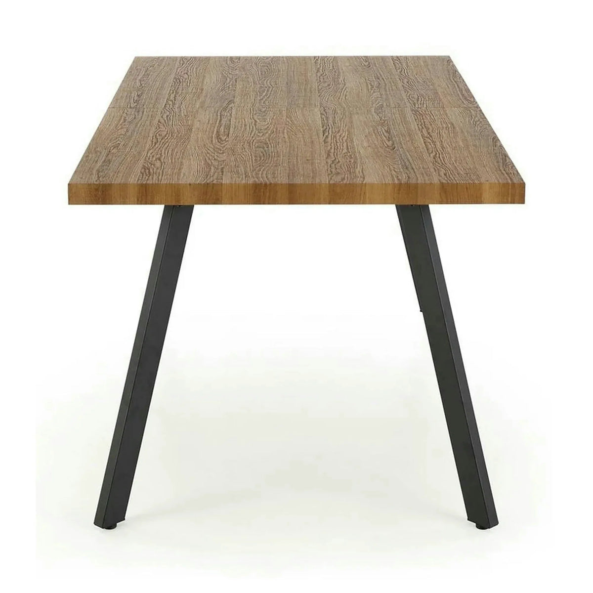 Masa extensibila BERLIN, stejar/negru, 160/220x90x76 cm