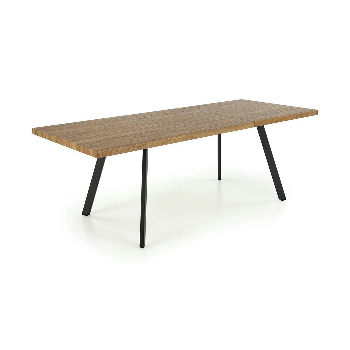 Masa extensibila BERLIN, stejar/negru, 160/220x90x76 cm