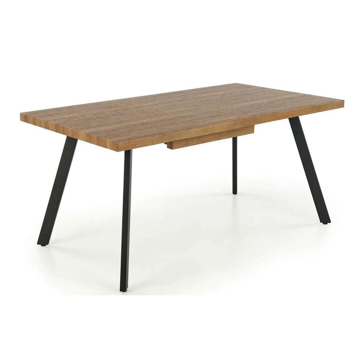 Masa extensibila BERLIN, stejar/negru, 160/220x90x76 cm