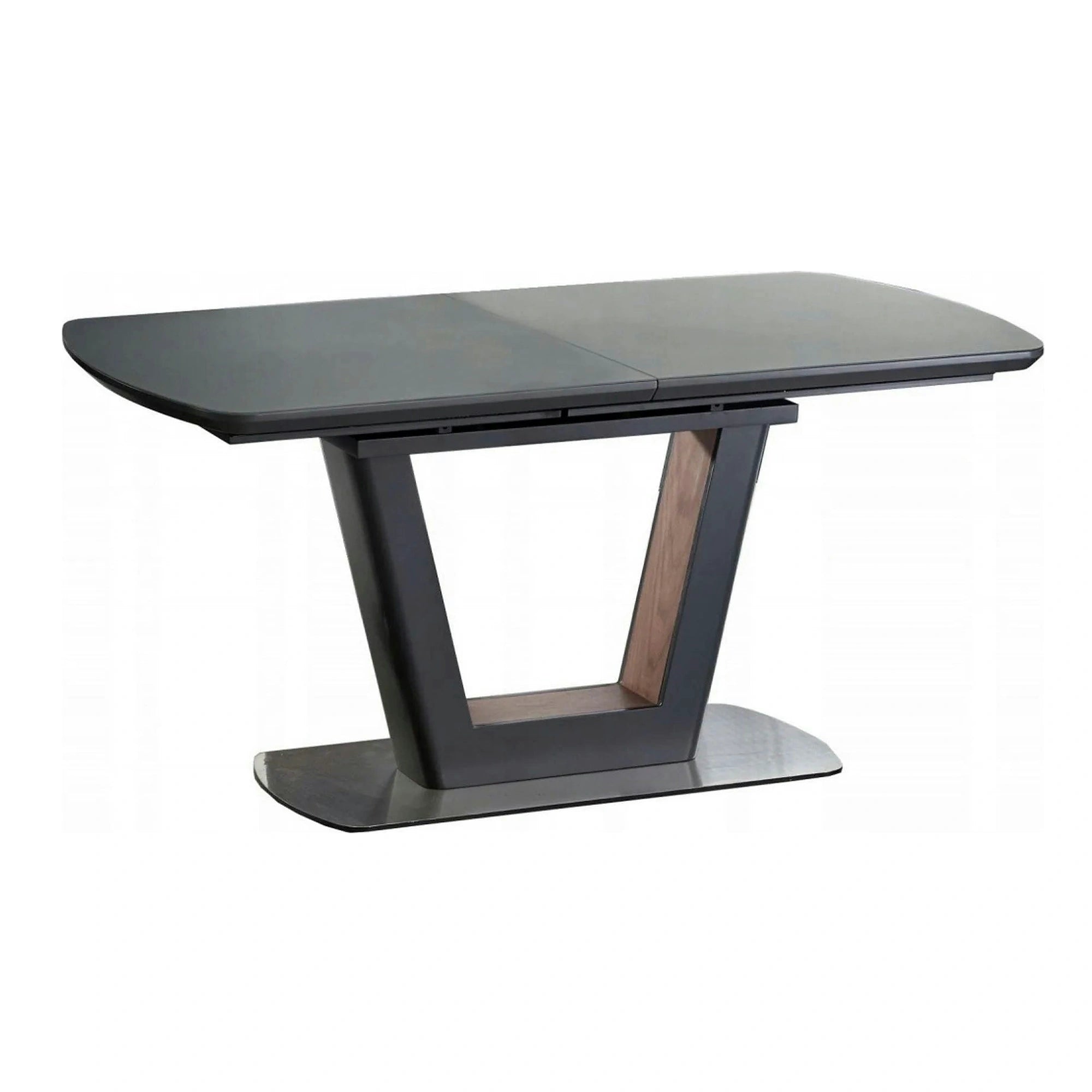 Masa extensibila BILOTTI, gri antracit/nuc, 160/200x90x76 cm