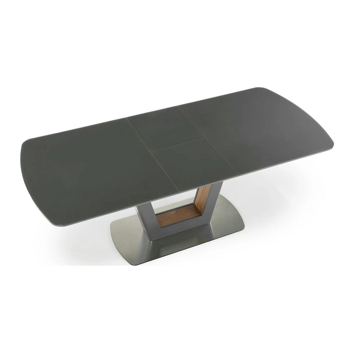 Masa extensibila BILOTTI, gri antracit/nuc, 160/200x90x76 cm