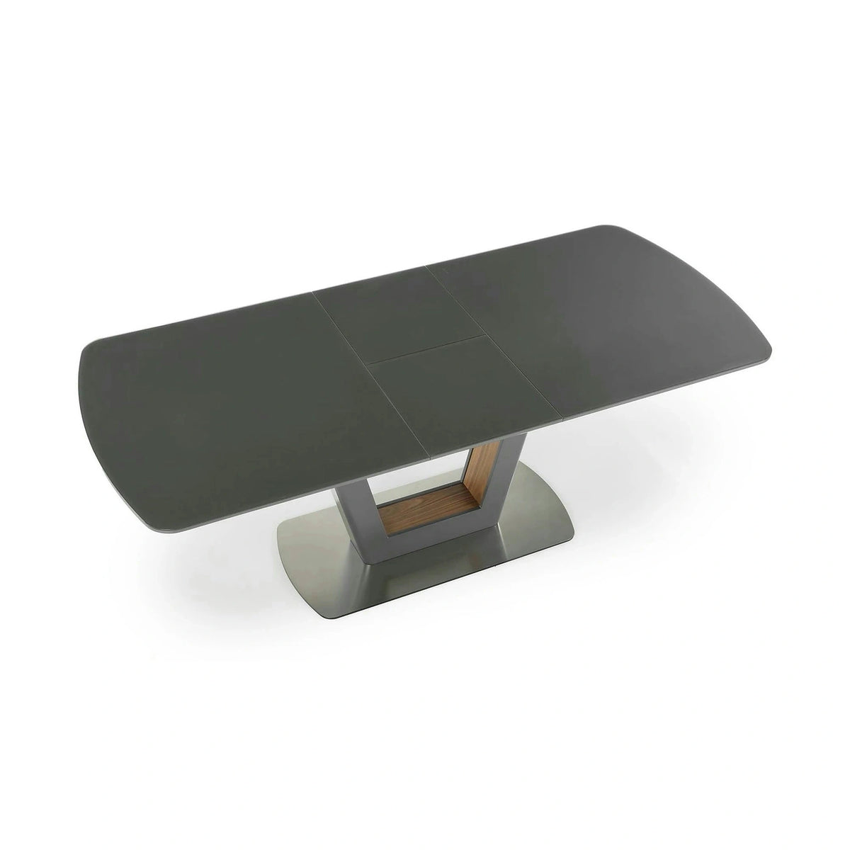 Masa extensibila BILOTTI, gri antracit/nuc, 160/200x90x76 cm