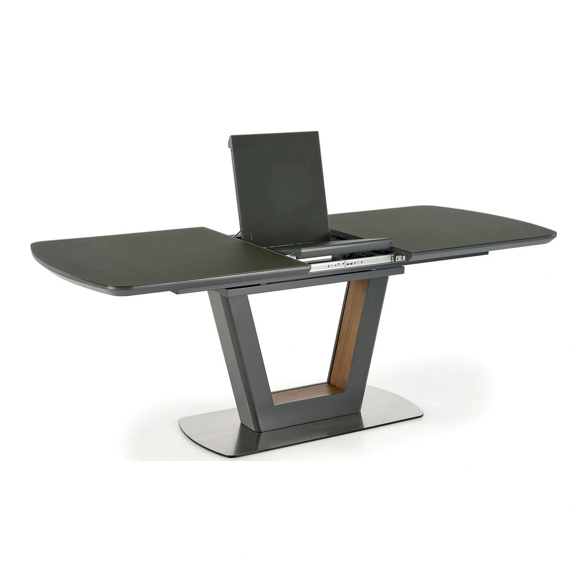 Masa extensibila BILOTTI, gri antracit/nuc, 160/200x90x76 cm
