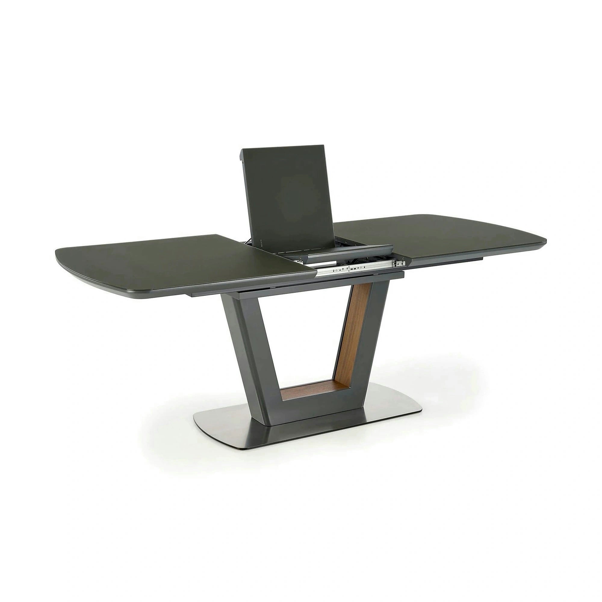 Masa extensibila BILOTTI, gri antracit/nuc, 160/200x90x76 cm