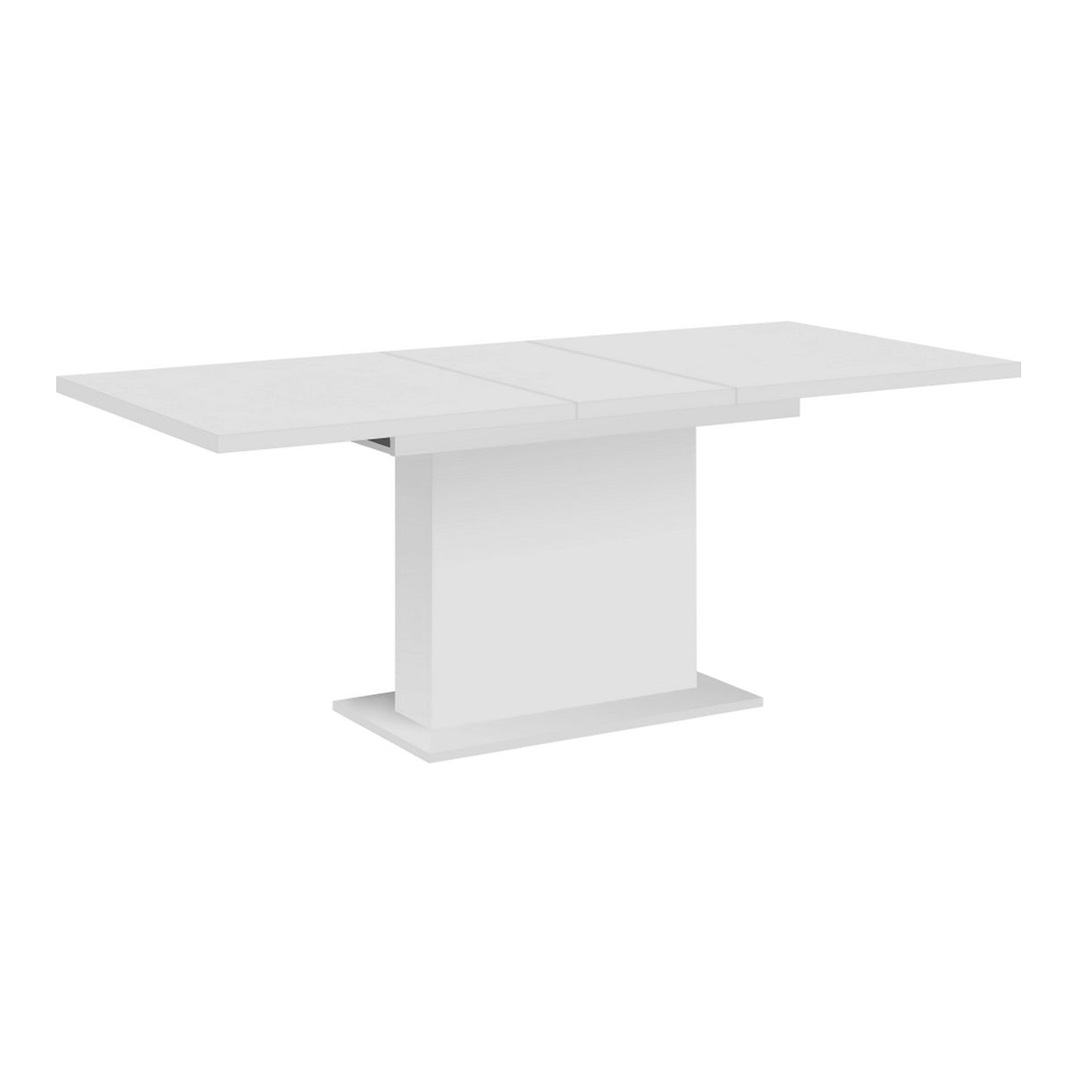 Masa extensibila BOBA, alb, DTD laminat, 160/200x90x77 cm