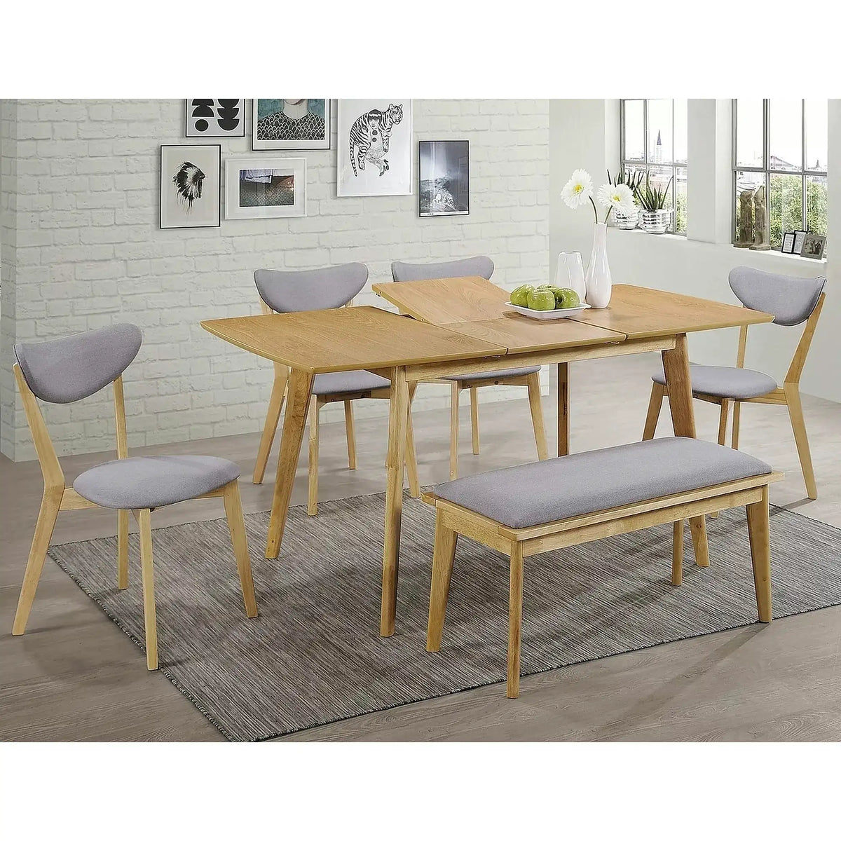 Masa extensibila BRANDO, stejar, 120/160x80x75 cm