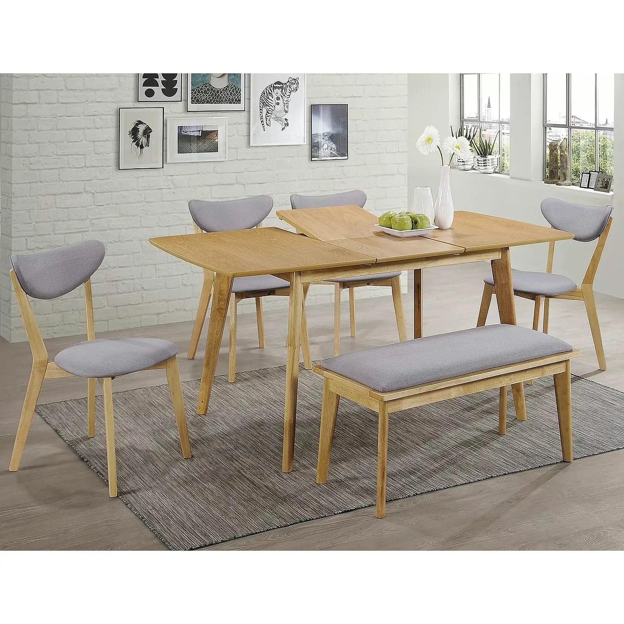Masa extensibila BRANDO, stejar, 120/160x80x75 cm