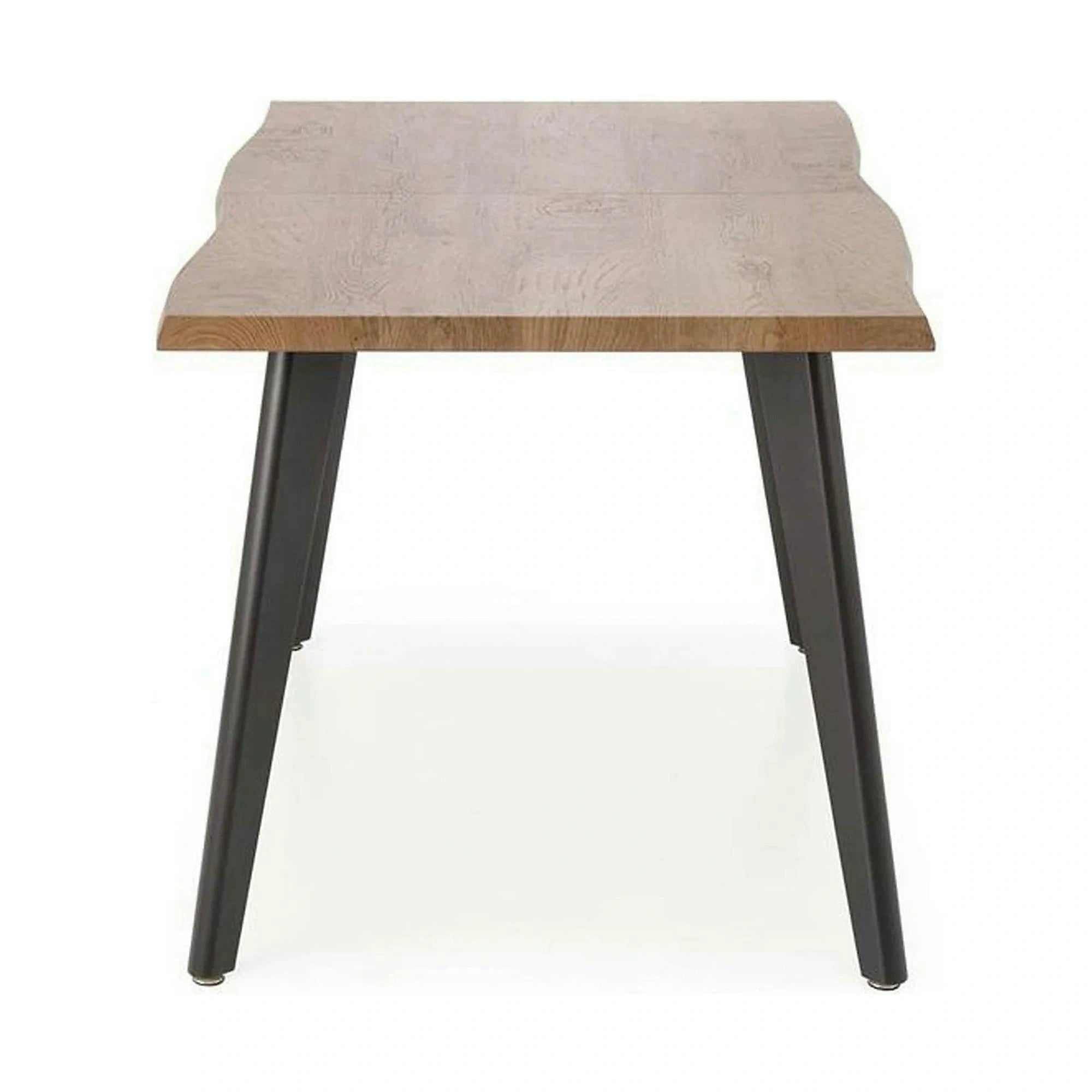 Masa extensibila bucatarie DICKSON, stejar miere/negru, 150/210x90x75 cm