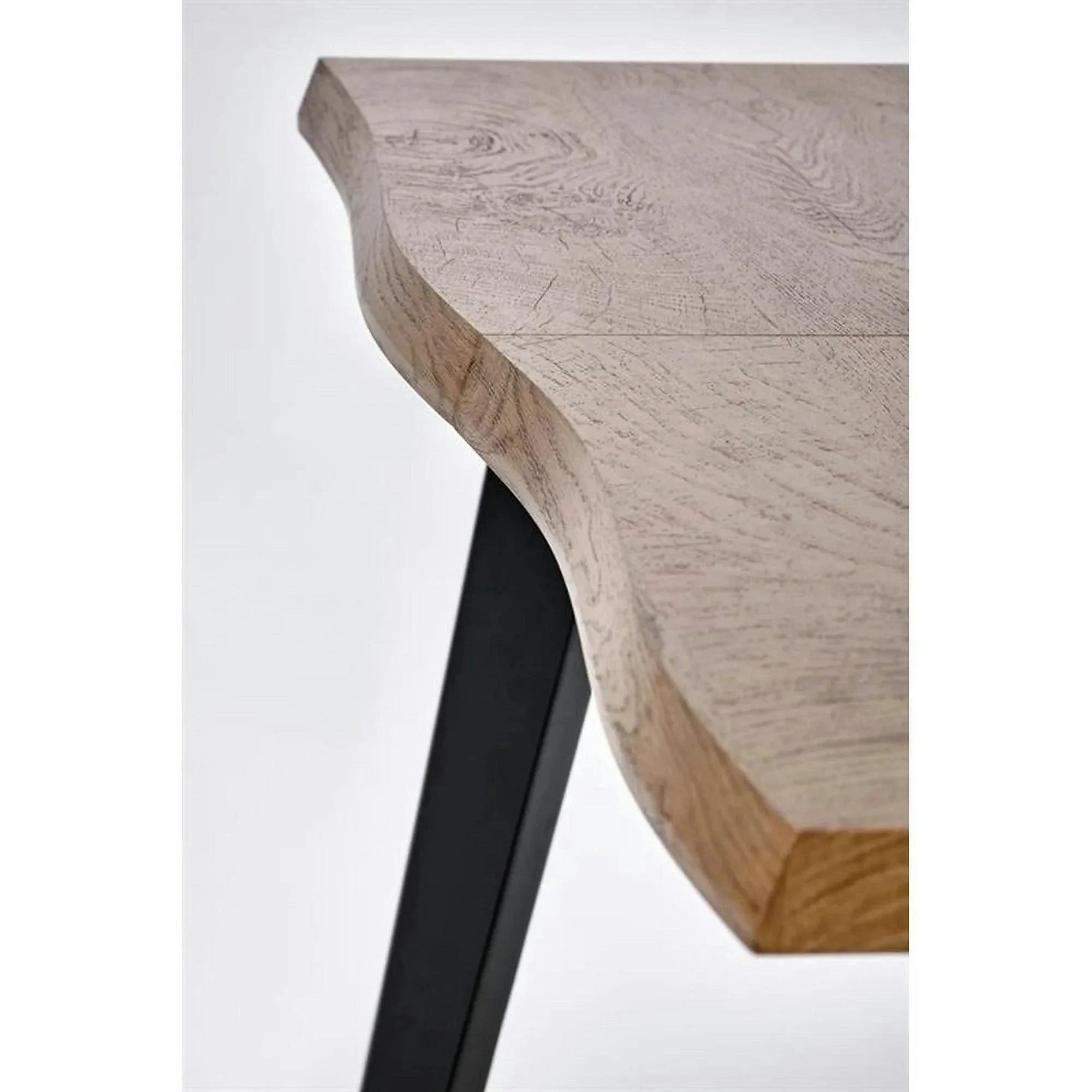 Masa extensibila bucatarie DICKSON, stejar miere/negru, 150/210x90x75 cm