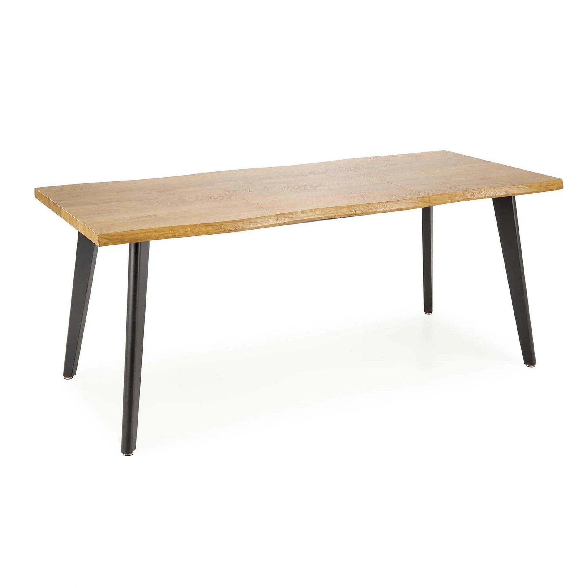 Masa extensibila bucatarie DICKSON, stejar miere/negru, 150/210x90x75 cm