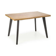 Masa extensibila bucatarie DICKSON, stejar miere/negru, 150/210x90x75 cm