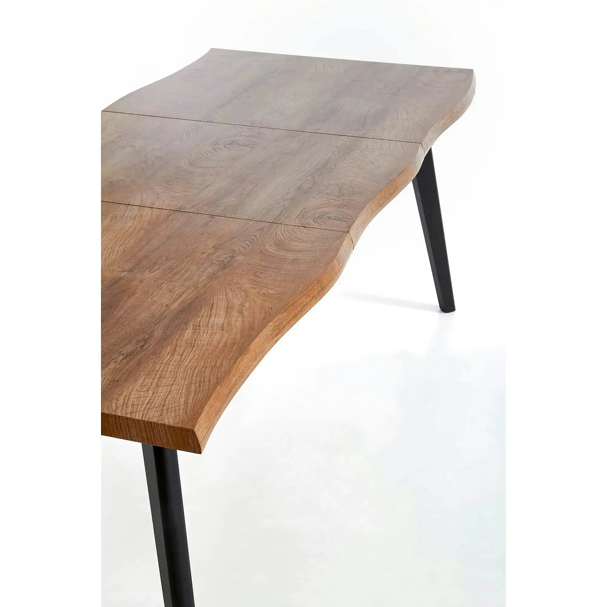 Masa extensibila bucatarie DICKSON, stejar natural, 120-180x80x75 cm