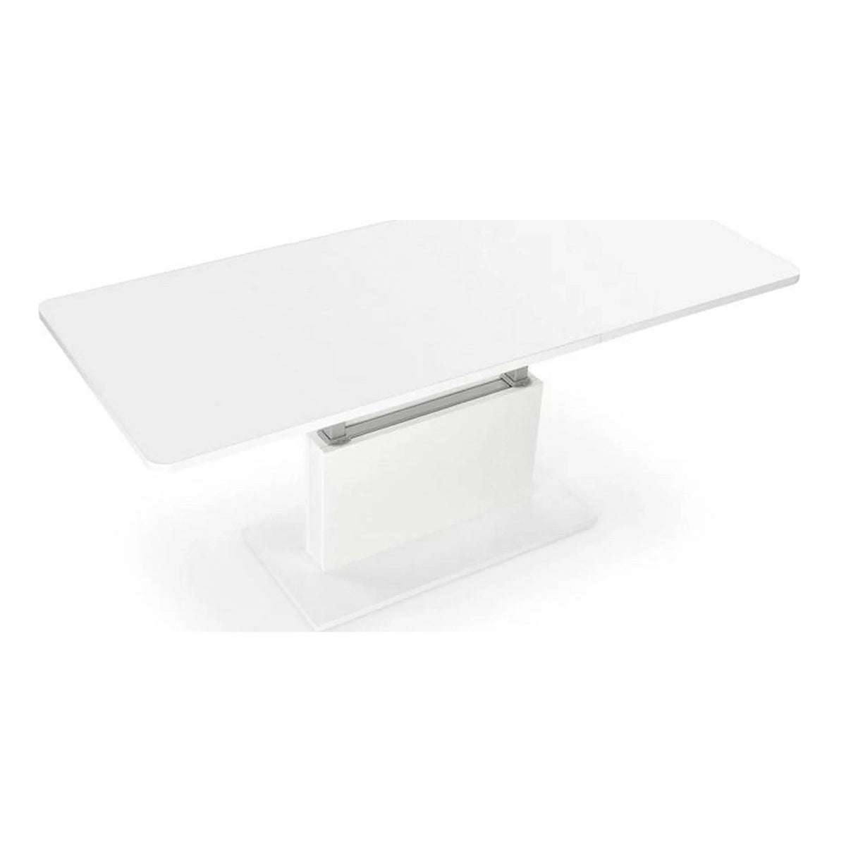 Masa extensibila BUSETTI, alb mat, PAL, 126/167x70x56/74 cm