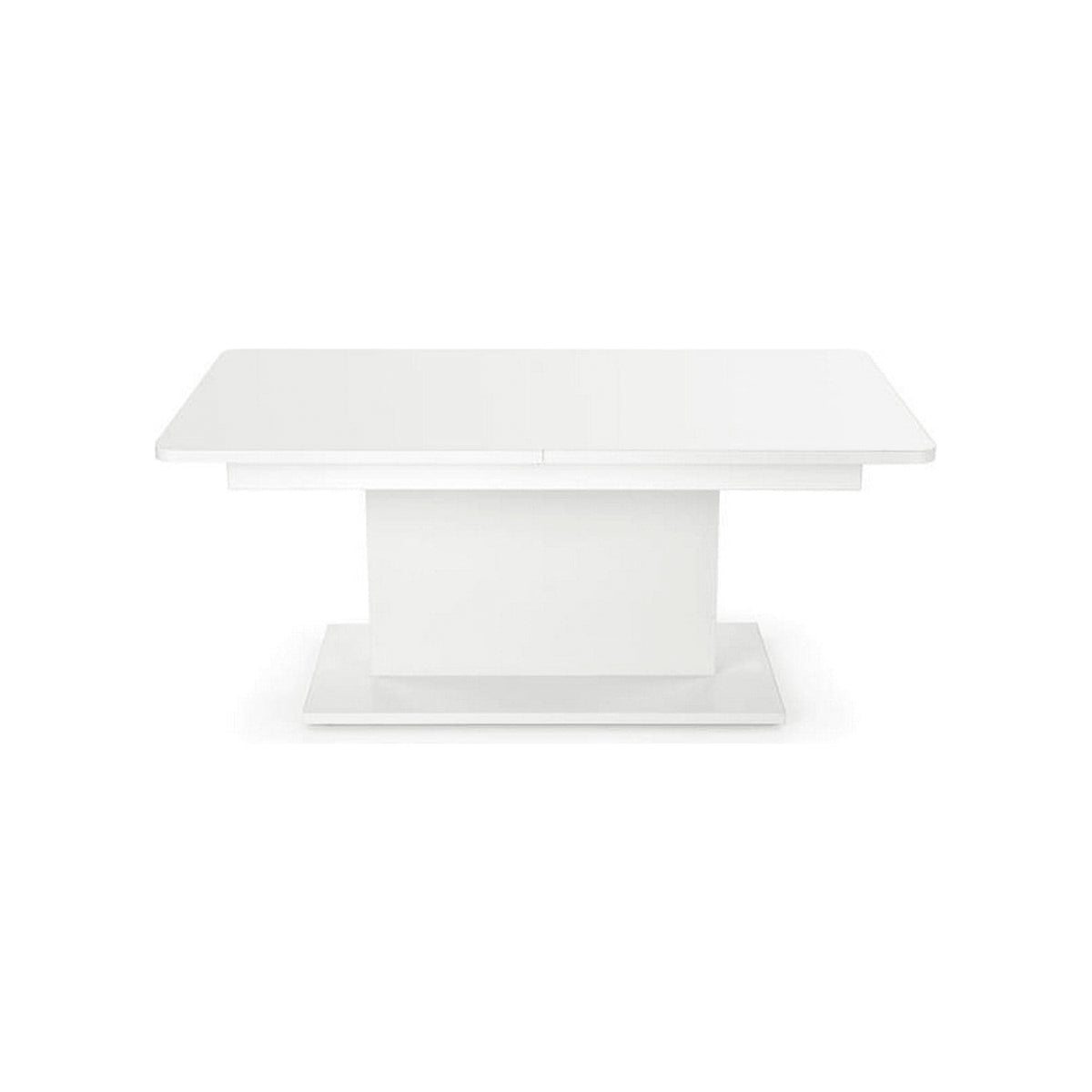 Masa extensibila BUSETTI, alb mat, PAL, 126/167x70x56/74 cm