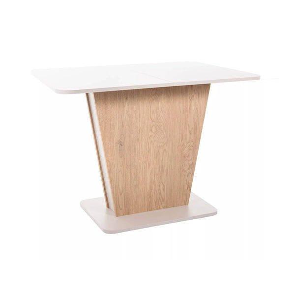Masa extensibila CALIPSO, casmir/stejar, PAL laminat, 110/145x68x76 cm